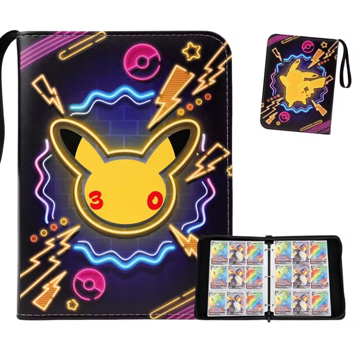 Pokemon 30. Jubiläum TCG - Kunstlederbinder - Sammelordner - Binder
