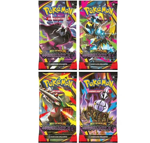 Pokemon Dunkelnacht ME05 - 4 Booster - DE