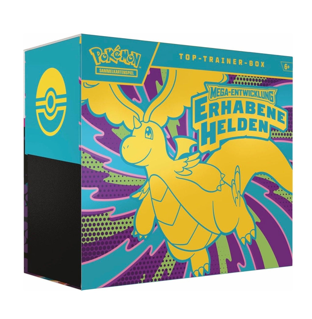 Pokemon Top-Trainer-Box Mega-Entwicklung – Erhabene Helden - Deutsch