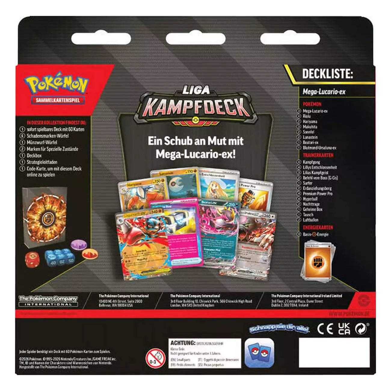 Pokemon Mega Lucario ex League Battle Deck - Deutsch