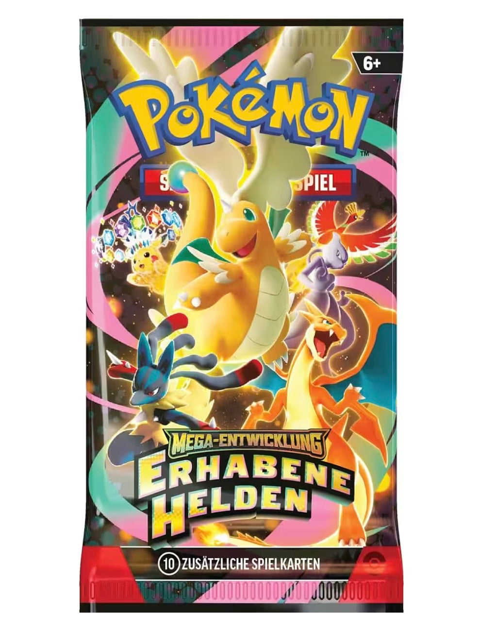 Pokemon - Erhabene Helden - Deutsch - 1 Booster Packs & PackHunter Toploader - Sammelkartenspiel