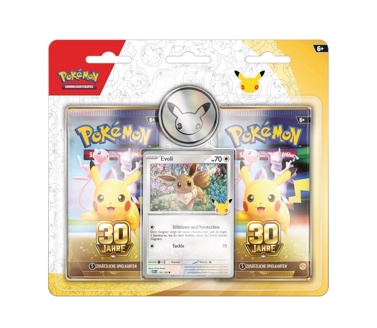 Pokemon 30 Jahre Jubiläum 2 Pack Blister - Deutsch