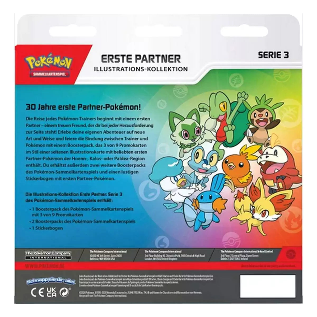 Pokemon - Erste Partner Kollektion Serie 3 - DE