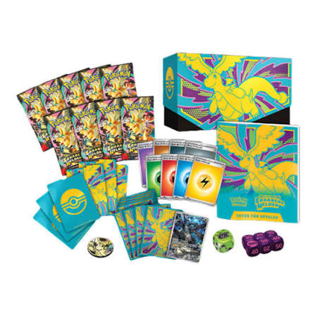 Pokémon Elite Trainer Box Mega Evolution - Exalted Heroes - German - & PackHunter Toploader - Collectible Card Game