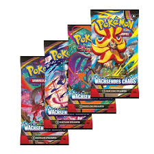 Pokemon - Wachsendes Chaos ME04 - Deutsch - 4 Booster Packs & PackHunter Toploader - Sammelkartenspiel