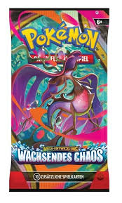 Pokemon - Wachsendes Chaos ME04 - Deutsch - 4 Booster Packs & PackHunter Toploader - Sammelkartenspiel