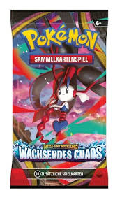 Pokemon - Wachsendes Chaos ME04 - Deutsch - 4 Booster Packs & PackHunter Toploader - Sammelkartenspiel