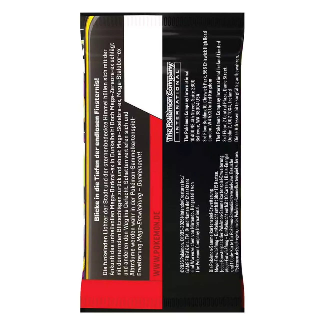 Pokemon Dunkelnacht ME05 - 1 Booster - DE